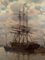 Escena naval, del siglo XIX, óleo sobre lienzo, enmarcado, Imagen 7