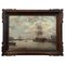 Escena naval, del siglo XIX, óleo sobre lienzo, enmarcado, Imagen 1