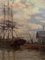 Escena naval, del siglo XIX, óleo sobre lienzo, enmarcado, Imagen 3