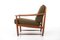 Danish Easy Chairs in Teak and Khaki Green, 1960s, Set of 2 7
