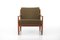 Danish Easy Chairs in Teak and Khaki Green, 1960s, Set of 2 5