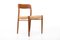 Model 75 Dining Chairs by Niels Otto Møller for J.L. Møllers Furniture Factory, Denmark, 1960s, Set of 6, Image 8