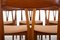 Dining Chairs in Teak and Peach, 1960s, Set of 6 4
