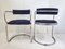 Vintage Chairs in Chrome-Plated Steel and Velvet by Renato Zevi for Roche-Bobois, 1970s, Set of 4, Image 12