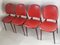 Pegase Chairs in Mahogany and Skaï from Baumann, 1960s, Set of 4, Image 11