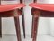 Pegase Chairs in Mahogany and Skaï from Baumann, 1960s, Set of 4 12