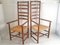 French Chairs in Oak and Straw, 1900s, Set of 2 1