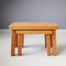 Brutalist Side Tables in Blonde Oak, 1960s, Set of 2, Image 1