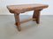 Brutalist Massive Oak Side Table Rectangle, France, 1950s 13