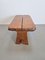 Brutalist Massive Oak Side Table Rectangle, France, 1950s 12