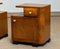 Art Deco Scandinavian Night Stands in Burl Walnut, Sweden, 1920s, Set of 2, Image 6