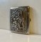 Antique Asian Export Silver Cigarette Case with Nuo Masked Warrior Gods, 1890s 3