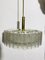 Lámpara colgante de tubo de vidrio de Doria Leuchten, años 60, Imagen 5