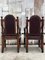 Chesterfield Armchairs in Walnut and Leather, 1950s, Set of 2 11