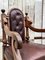 Chesterfield Armchairs in Walnut and Leather, 1950s, Set of 2, Image 4