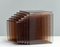 Brown-Smoked Acrylic Nesting Tables attributed to Michel Dumas for Roche Bobois, Set of 6 1