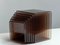 Brown-Smoked Acrylic Nesting Tables attributed to Michel Dumas for Roche Bobois, Set of 6, Image 5