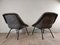 Lounge Chairs in Grey Ecological Fabric by Ton, 1950s, Set of 2 4