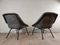 Lounge Chairs in Grey Ecological Fabric by Ton, 1950s, Set of 2, Image 4