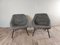 Lounge Chairs in Grey Ecological Fabric by Ton, 1950s, Set of 2 6