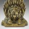 Butoir de Porte Lion Antique en Laiton, Angleterre, 1850s 8