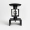 Vintage Brutalist Candlestick in Black Wrought Iron 1