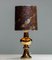 Brutalist Golden Art Glass Table Lamps by Gustav Leek for Luxus, 1960s, Set of 2, Image 3