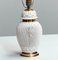 Lampada da tavolo romantica in ceramica smaltata bianca traforata, Italia, anni '60, Immagine 5