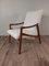 Mid-Century Armchairs in Beech and Bouclé Cream Fabric by Jiroutek for Interior Praha, Czech, 1960s, Set of 2, Image 14