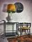Lampada da tavolo vintage in vetro lattimo con paralume di design, anni '60, Immagine 3