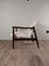 Set of Mid-Century Armchairs in Darkened Beech and Bouclé White by Edmund Homa, Polish, 1960s 7