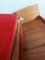Sofá cama noruego Mid-Century modelo Svanette de madera de teca y tela roja de Ingmar Relling para Ekornes, años 60, Imagen 14