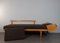Sofá cama oruego Mid-Century modelo Svanette de roble y tela gris de Ingmar Relling got Ekornes, años 60, Imagen 9