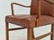 Vintage Danish Armchair in Leather & Beech Wood, 1950s 4