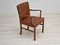 Dänischer Vintage Sessel aus Leder & Buchenholz, 1950er 17