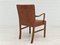 Vintage Danish Armchair in Leather & Beech Wood, 1950s 7