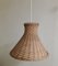 Vintage Ceiling Lamp with Basket Mesh Shade, 1970s 3