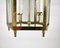 Vintage Brass Art Deco Lantern with Glass, France, 1970s 6