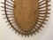 French Rattan Mirror, 1960s 6