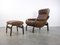 Reclining Orbit Lounge Chair with Ottoman by Ingmar Relling for Westnofa, 1960s, Set of 2 1