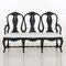 Rococo Style 3-Seat Sofa-Bench, Sweden 1