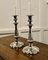 19th Century Silver-Plated Candleholders, 1880s, Set of 2 8