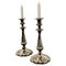 19th Century Silver-Plated Candleholders, 1880s, Set of 2 1