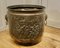 Arts and Crafts Brass Coal Bin with Tavern Scenes, 1900s 2