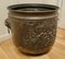 Arts and Crafts Brass Coal Bin with Tavern Scenes, 1900s 5