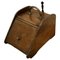 Victorian Oak Coal Box with Liner and Shovel, 1880s, Set of 3, Image 1