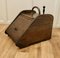 Victorian Oak Coal Box with Liner and Shovel, 1880s, Set of 3, Image 3