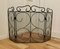 Folding Wrought Iron Fire Guard for Inglenook Fireplace, 1960s 2