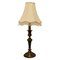 Large French Brass Candleholder Table Lamp, 1920s 1