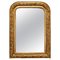 French Louis Philippe Style Painted Gilt Mirror, 1950s, Image 1